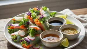 Forårsruller med danske grøntsager: klar på 20 minutter og perfekt til påskefrokosten