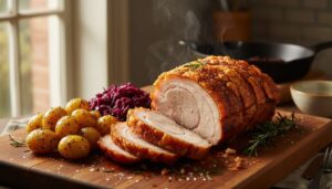 Sprød flæskesteg: hvorfor kogende vand over svær dagen før ifølge slagtere er afgørende