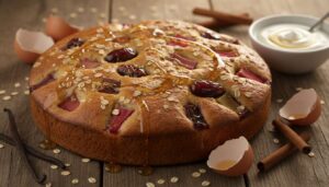 Rabarberkage uden raffineret sukker: saftig, let og klar på 40 minutter