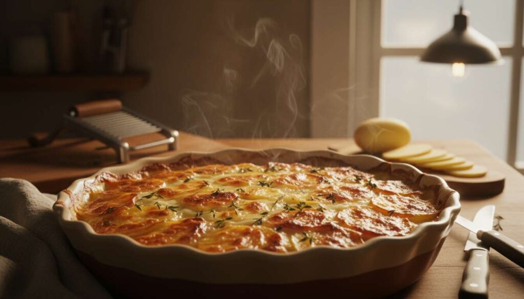 Kartoffelgratin til påsken: hvorfor professionelle kokke altid bruger mandeljern på toppen